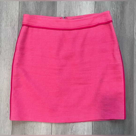 DKNY Textured pink linen blend skirt - Picture 2 of 2